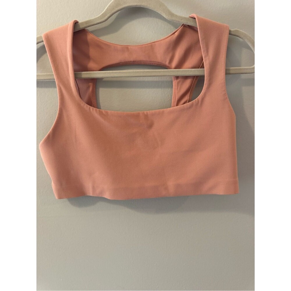 Nike Peach Dri-FIT Crop Tank Bra Large